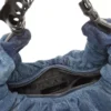 grab-d hobo l Grab-D-Large scrunched hobo bag in treated denim