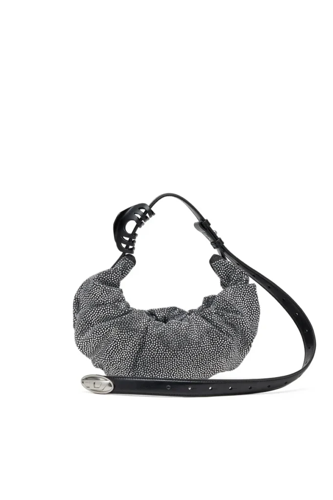 grab-d hobo s Grab-D S-Small scrunched hobo bag in crystal denim
