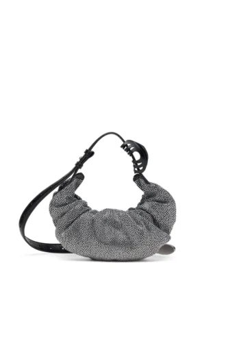 grab-d hobo s Grab-D S-Small scrunched hobo bag in crystal denim