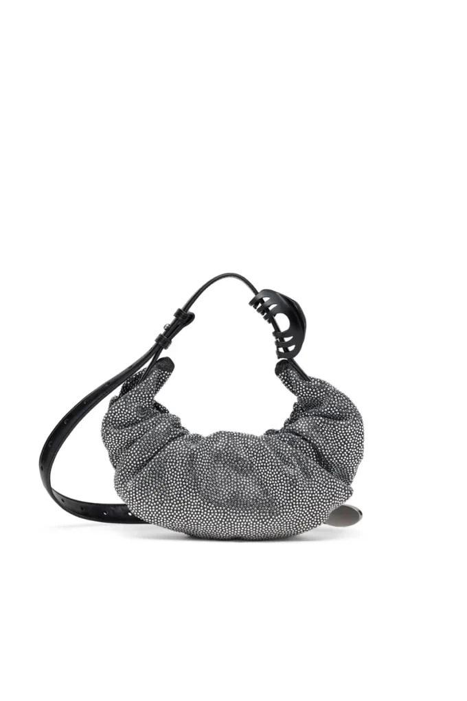 grab-d hobo s Grab-D S-Small scrunched hobo bag in crystal denim