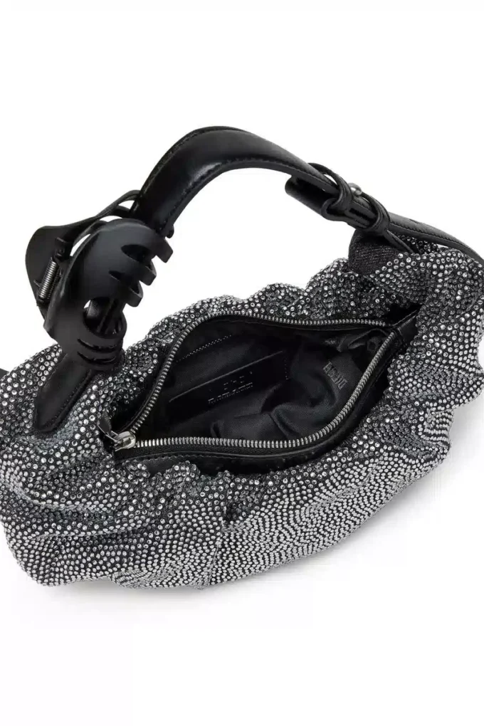 grab-d hobo s Grab-D S-Small scrunched hobo bag in crystal denim