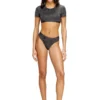 irma-gft Cropped T-shirt with metallic effect