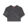 irma-gft Cropped T-shirt with metallic effect