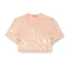 irma-gft Cropped T-shirt with metallic effect