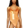 ivo_nny_swimsuit Metallic swimsuit with lotus print