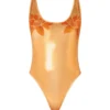 ivo_nny_swimsuit Metallic swimsuit with lotus print
