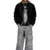 j-arry Lined bomber jacket in wool blend
