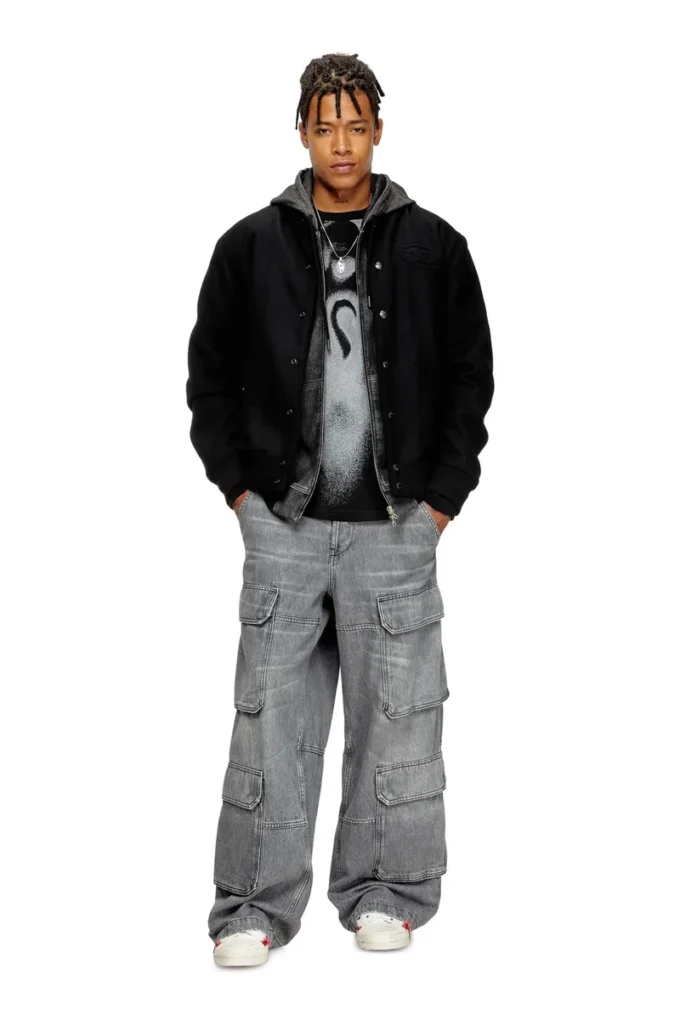 j-arry Lined bomber jacket in wool blend