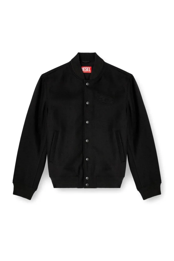 j-arry Lined bomber jacket in wool blend