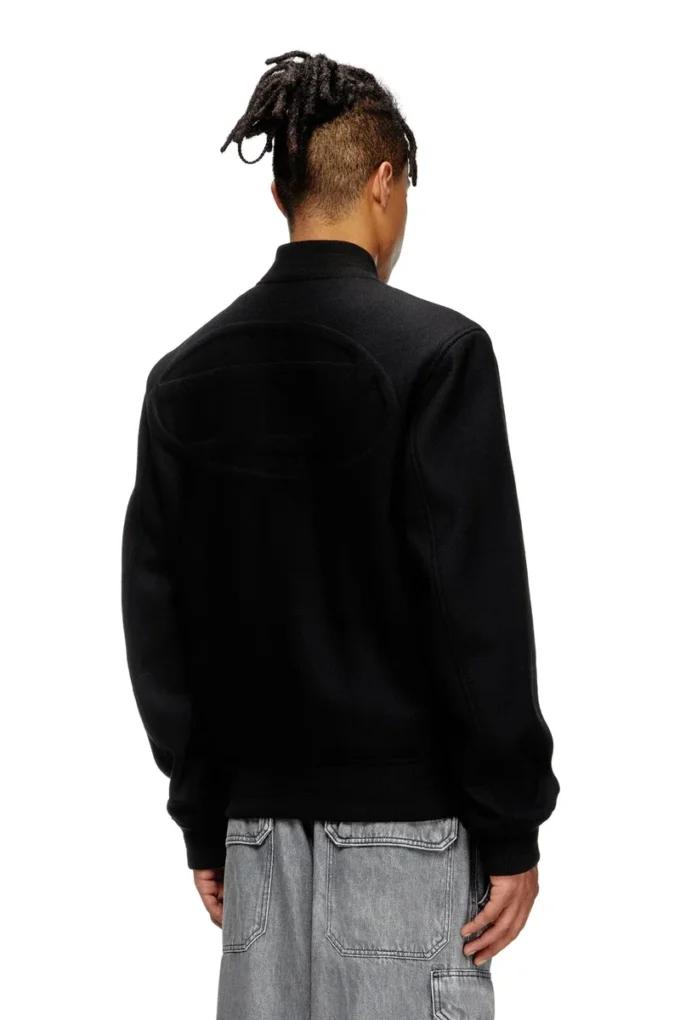 j-arry Lined bomber jacket in wool blend