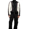 j-blink-a Colour-block biker jacket with piping