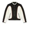 j-blink-a Colour-block biker jacket with piping