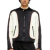 j-blink-a Colour-block biker jacket with piping