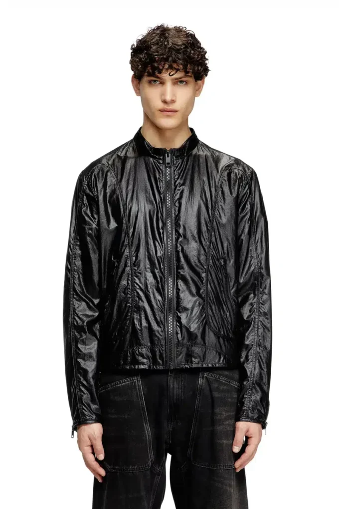 j-clays Biker jacket in shiny ripstop