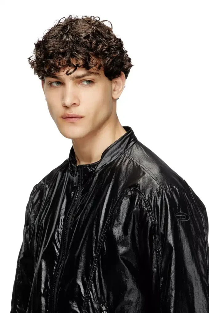 j-clays Biker jacket in shiny ripstop