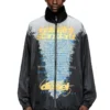 j-erik Tech-jersey jacket with lyrics print