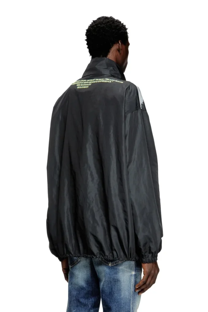 j-erik Tech-jersey jacket with lyrics print