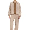 j-fenic-ag Taslan jacket with striped sleeves