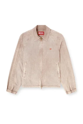 j-fenic-ag Taslan jacket with striped sleeves
