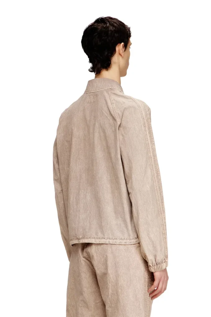 j-fenic-ag Taslan jacket with striped sleeves