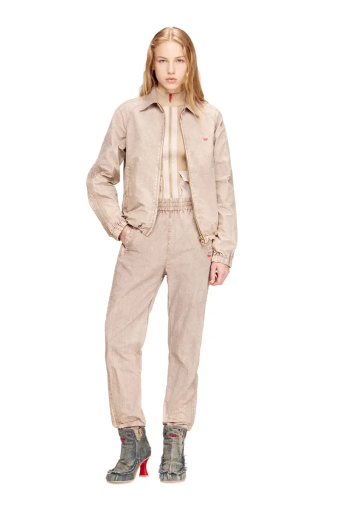 j-fenic-ag Taslan jacket with striped sleeves