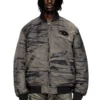j-kepes-dlbz Padded bomber jacket in printed satin