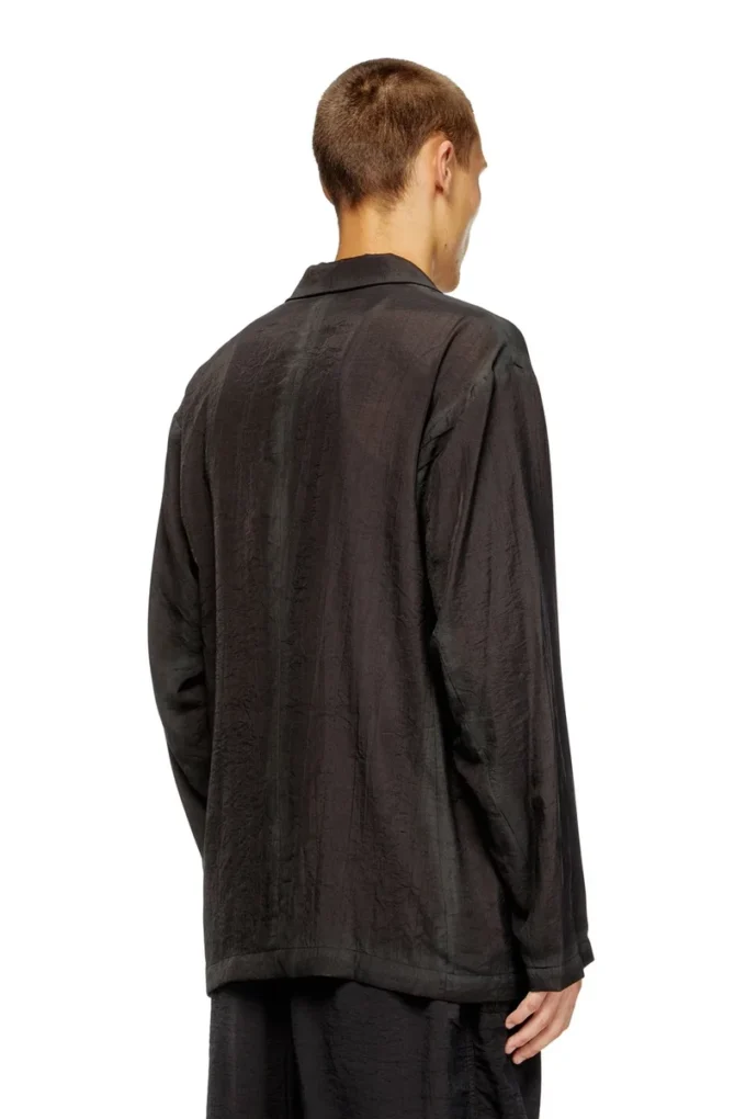j-keysery Double-breasted blazer in wrinkled shell
