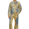 j-met-dev Peel-off biker jacket in camo gabardine