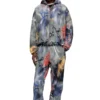 j-mirr Padded windbreaker with graffiti print