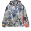 j-mirr Padded windbreaker with graffiti print