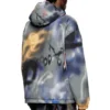 j-mirr Padded windbreaker with graffiti print