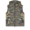 j-ostend-sl-camu Hooded vest with mixed camo prints