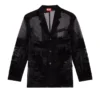 j-reg Tailored jacket in devoré cool wool