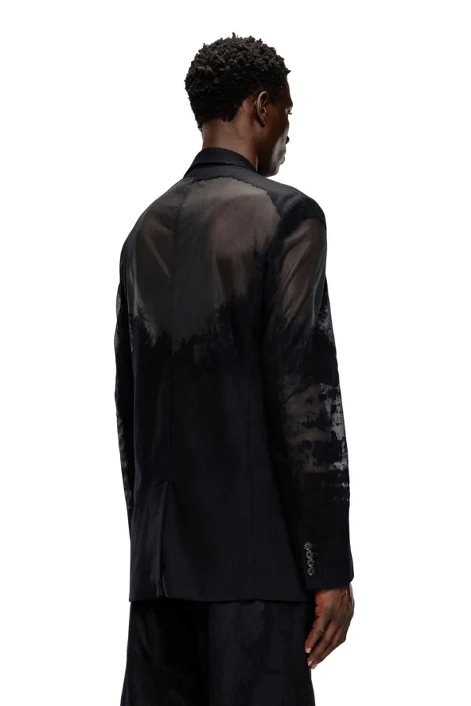 j-reg Tailored jacket in devoré cool wool