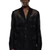 j-reg Tailored jacket in devoré cool wool