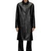 j-rivers Distressed car coat with flannel lining