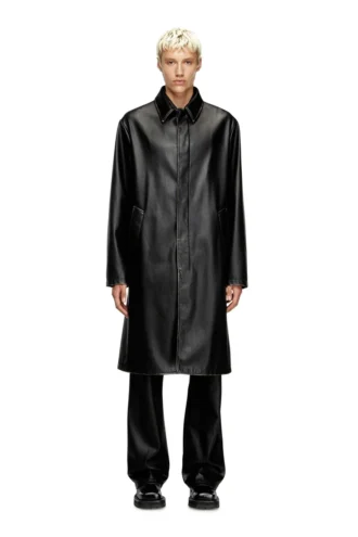 j-rivers Distressed car coat with flannel lining