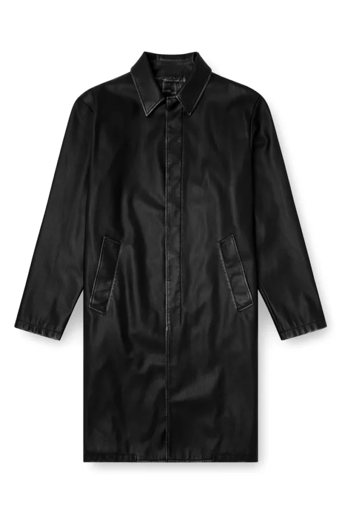 j-rivers Distressed car coat with flannel lining