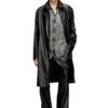j-rivers Distressed car coat with flannel lining