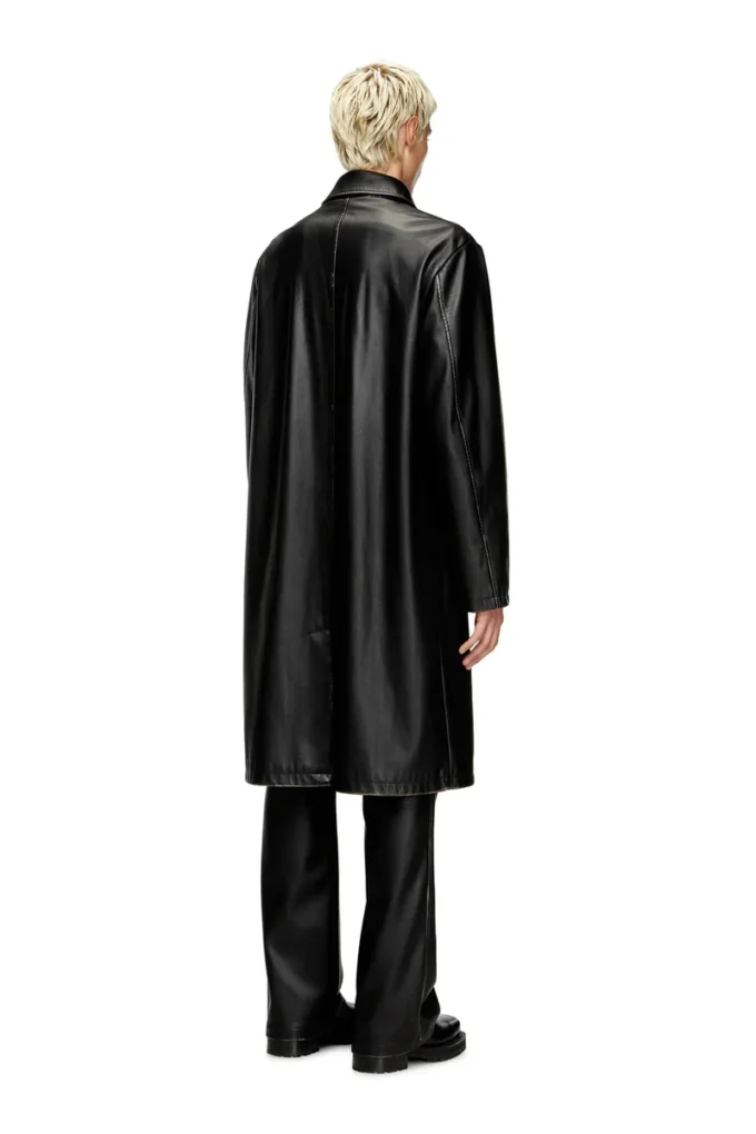 j-rivers Distressed car coat with flannel lining