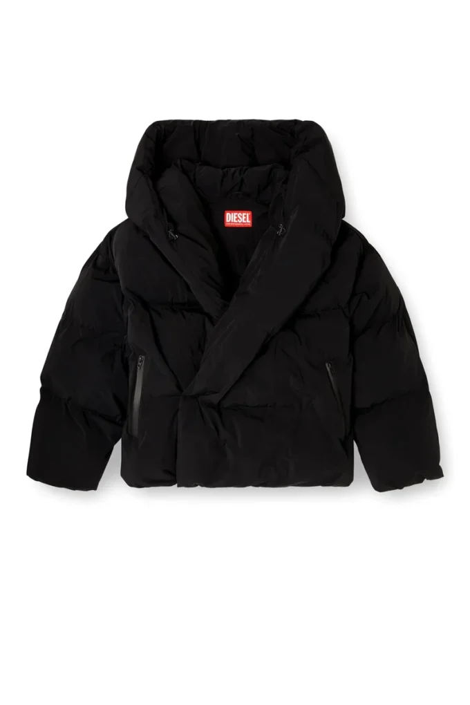 j-scotts-padded-a Wrap puffer jacket in stretch nylon