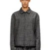 j-ting Coach jacket in Prince of Wales wool blend and satin