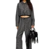 j-ting-fem Cropped Prince of Wales wool-blend coach jacket