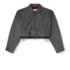 j-ting-fem Cropped Prince of Wales wool-blend coach jacket