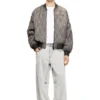 j-type-treat Padded argyle-quilted bomber jacket