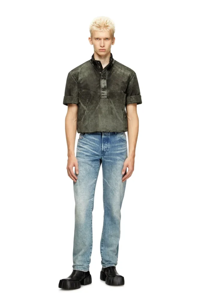j-valois Short-sleeve jacket in denim-effect nylon