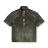 j-valois Short-sleeve jacket in denim-effect nylon