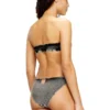 janette-dnm Soft bandeau bra in cotton rib with jewel Oval D