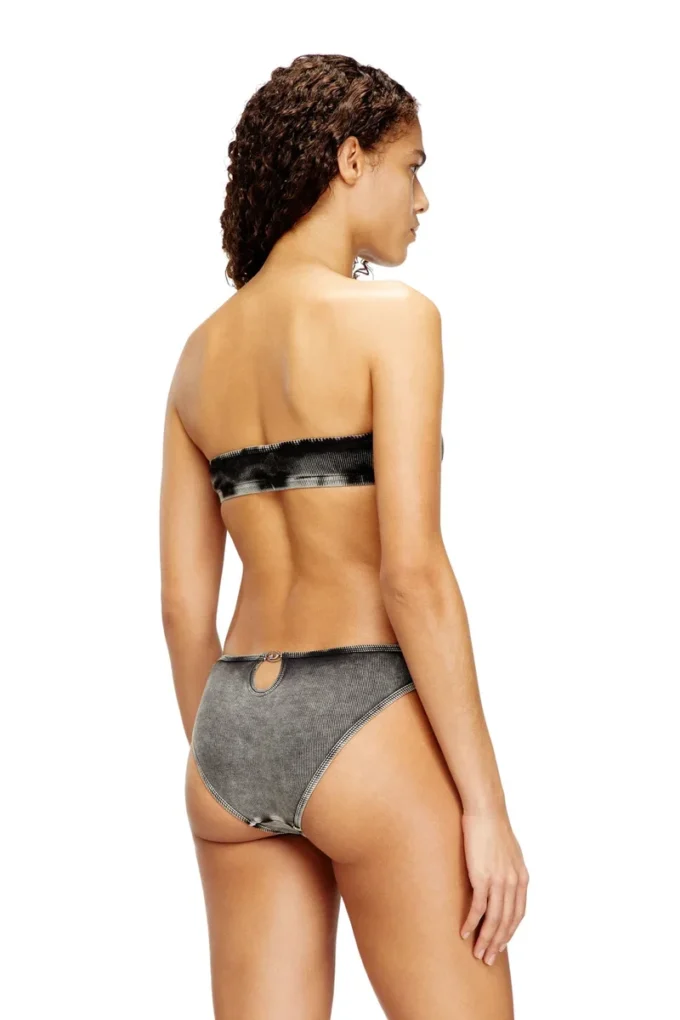 janette-dnm Soft bandeau bra in cotton rib with jewel Oval D