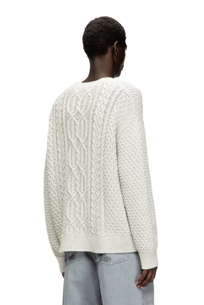 k-antoine Cable-knit cardigan with Diesel logo